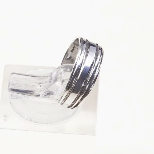Size 2.75, Vtg Sterling Silver handmade open end Ring. 925 Band
