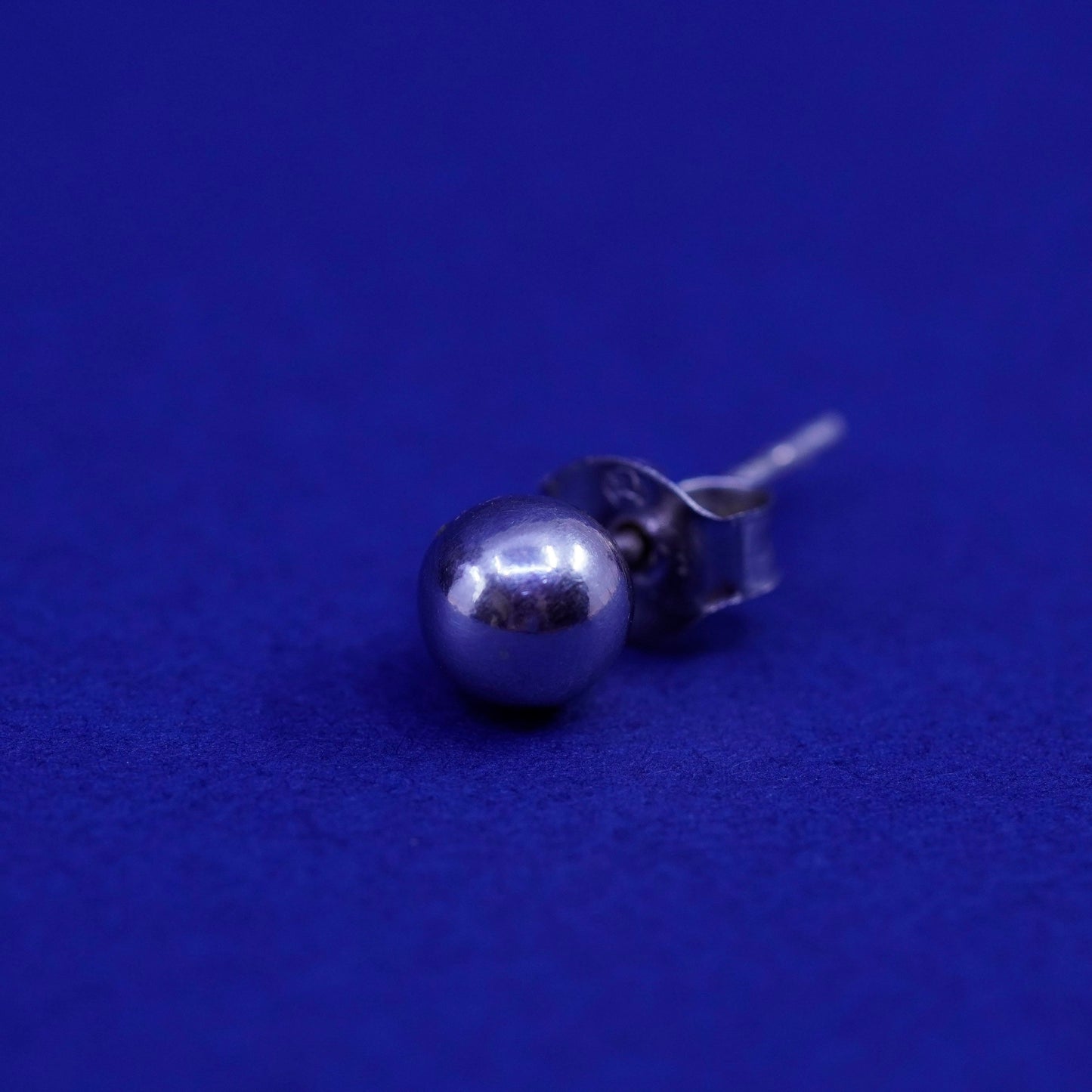 3mm, vintage Sterling 925 silver studs earrings