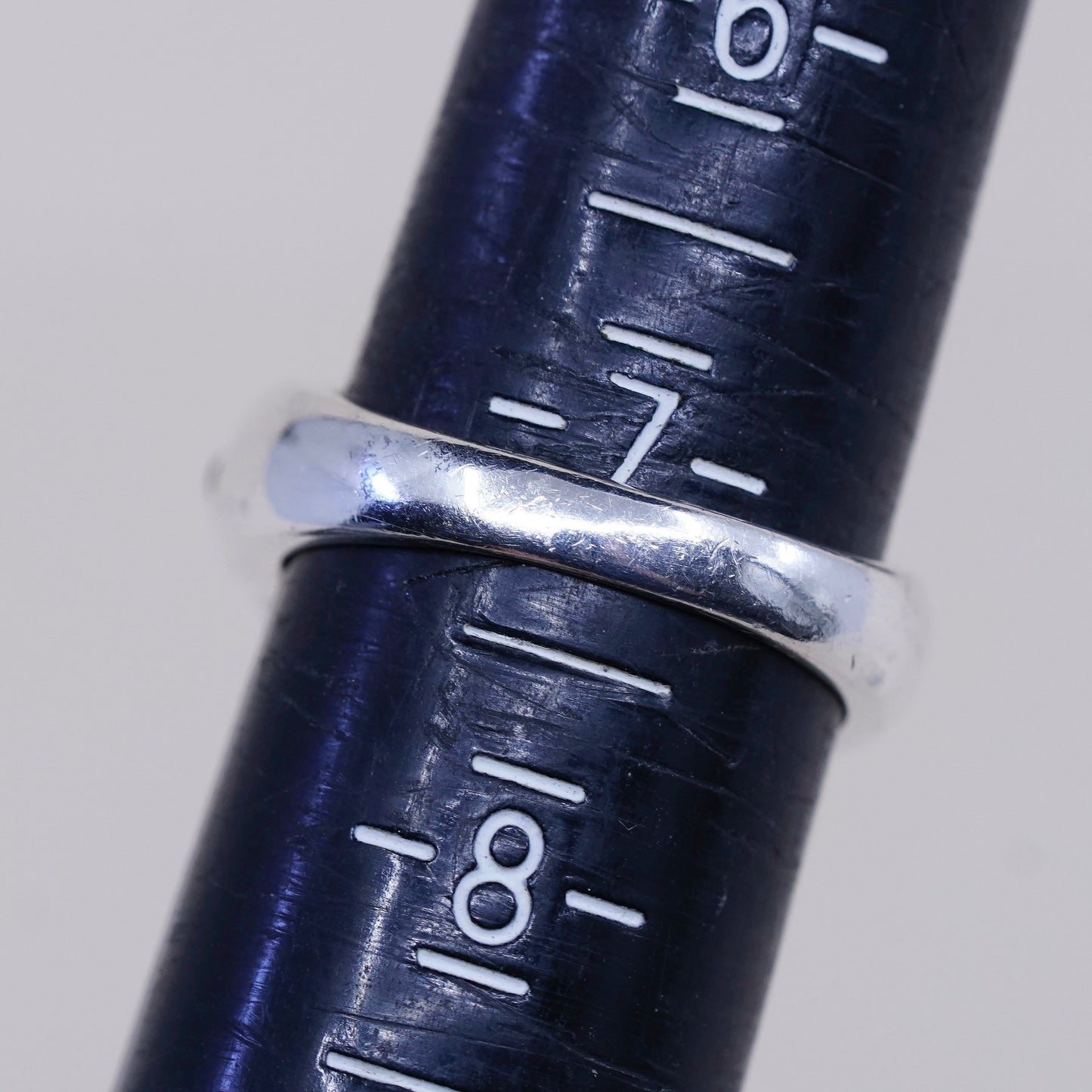 Size 7.25, vtg Karana Sterling silver statement engagement ring with blue topaz