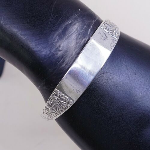 6.75”, Vintage Sterling Silver Handmade cuff, 925 reed barton Spoon Bracelet