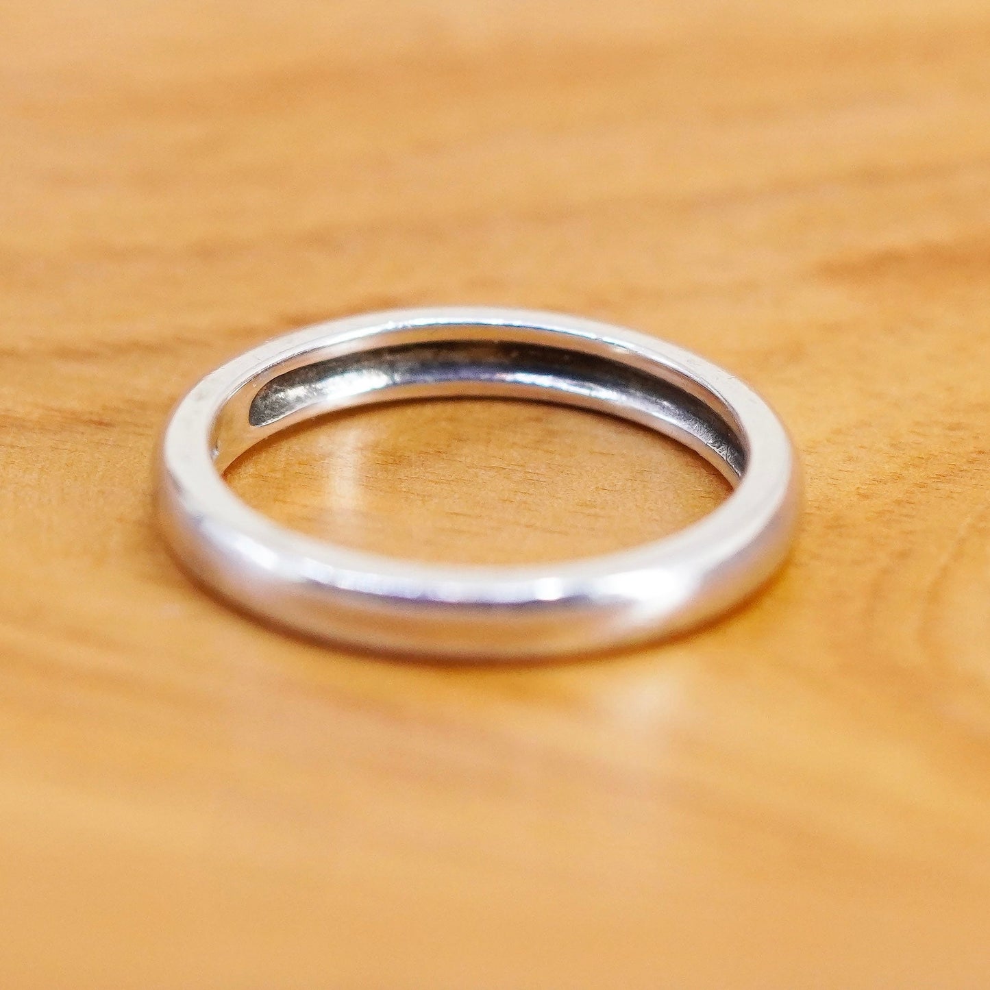 Size 9, vintage designer sterling silver handmade ring, 925 wedding band