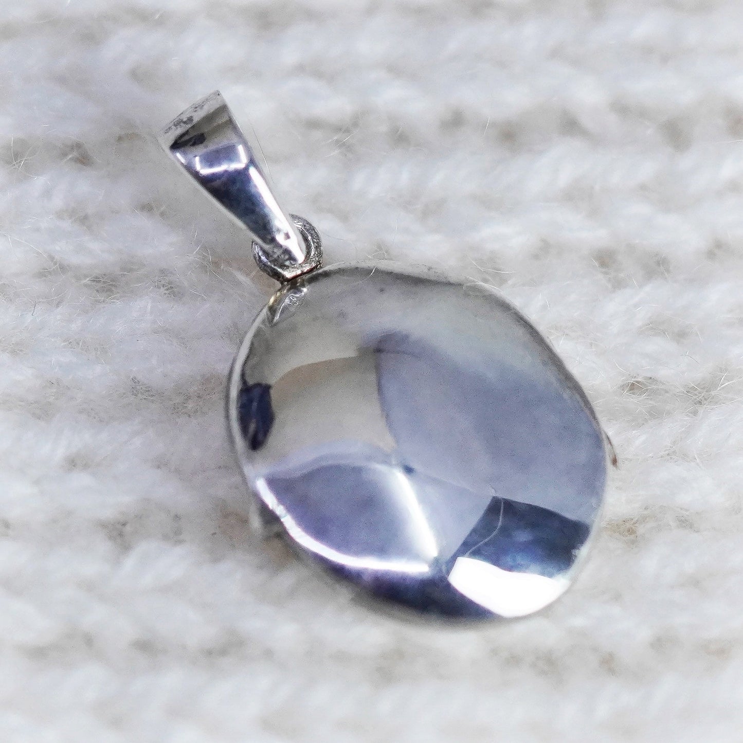 Vintage Sterling silver oval pendant, 925 photo locket charm engraved “Liz 2000