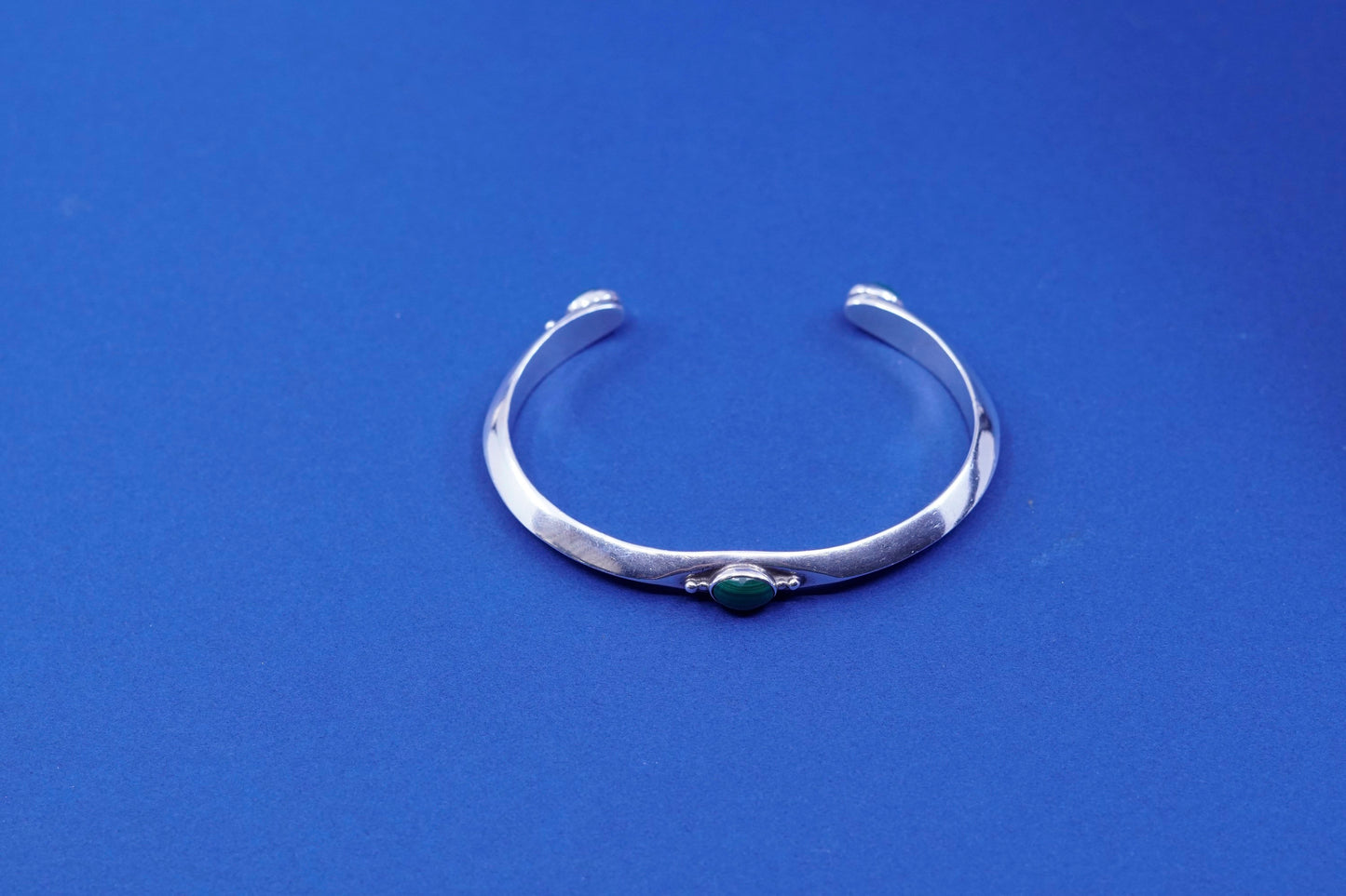 7”, navajo Native American Russell Sam Sterling silver bracelet, 925 cuff
