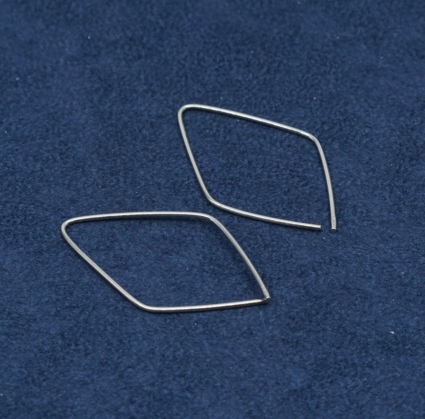 1.75”, Sterling silver handmade earrings, 925 hoops, huggie
