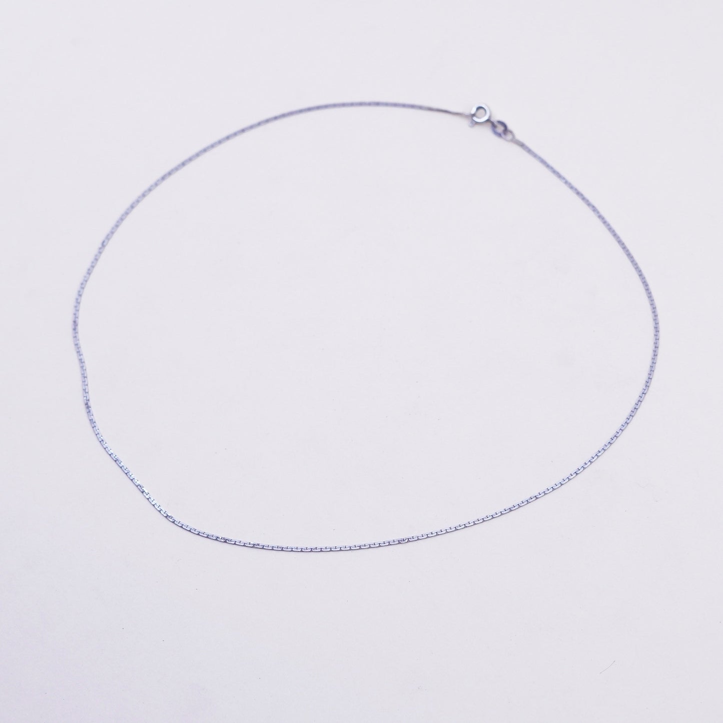 16”, 1mm, Vintage sterling silver anchor chain, 925 chain, men’s necklace
