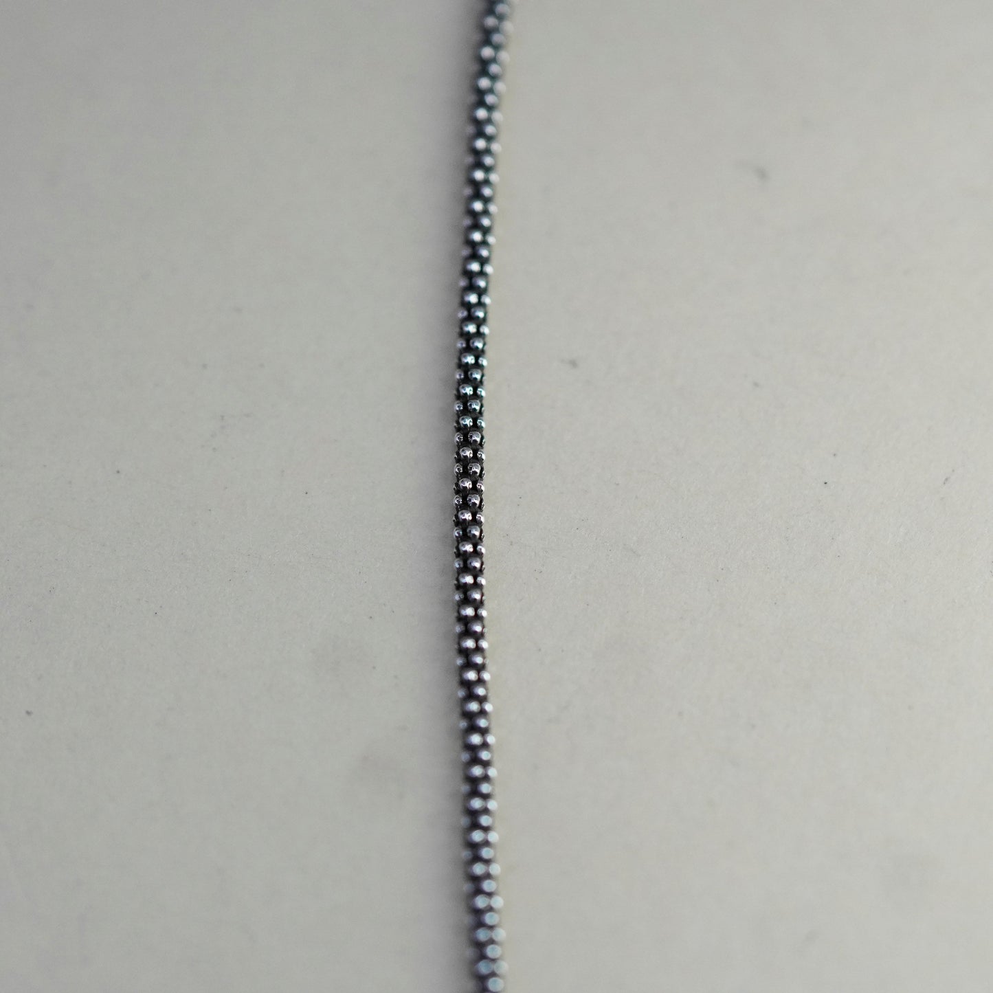 20” 2mm, sterling silver handmade necklace, 925 silver popcorn chain