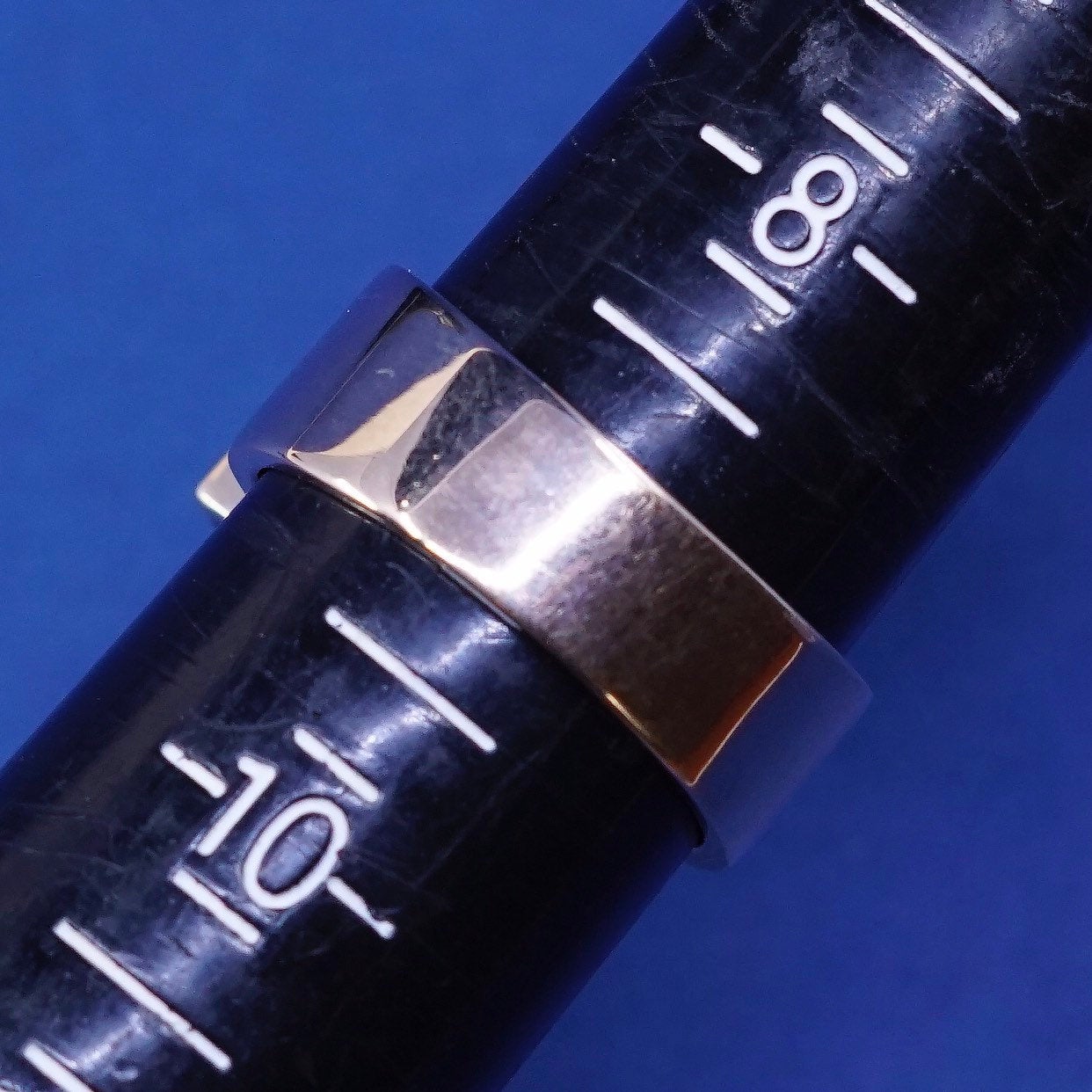 sz 9, vermeil gold over sterling silver handmade ring, modern 925 w/ crystal