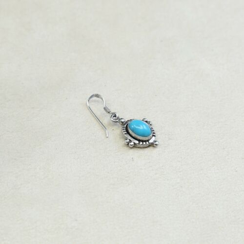 Amazing handmade Sterling Silver earrings, 925 Turquoise Dangles