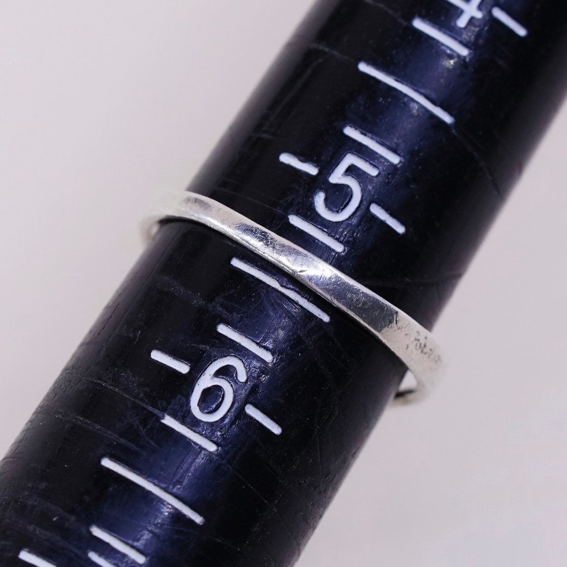 sz 5.25, vtg sterling silver handmade wired ring, 925 irish knot band