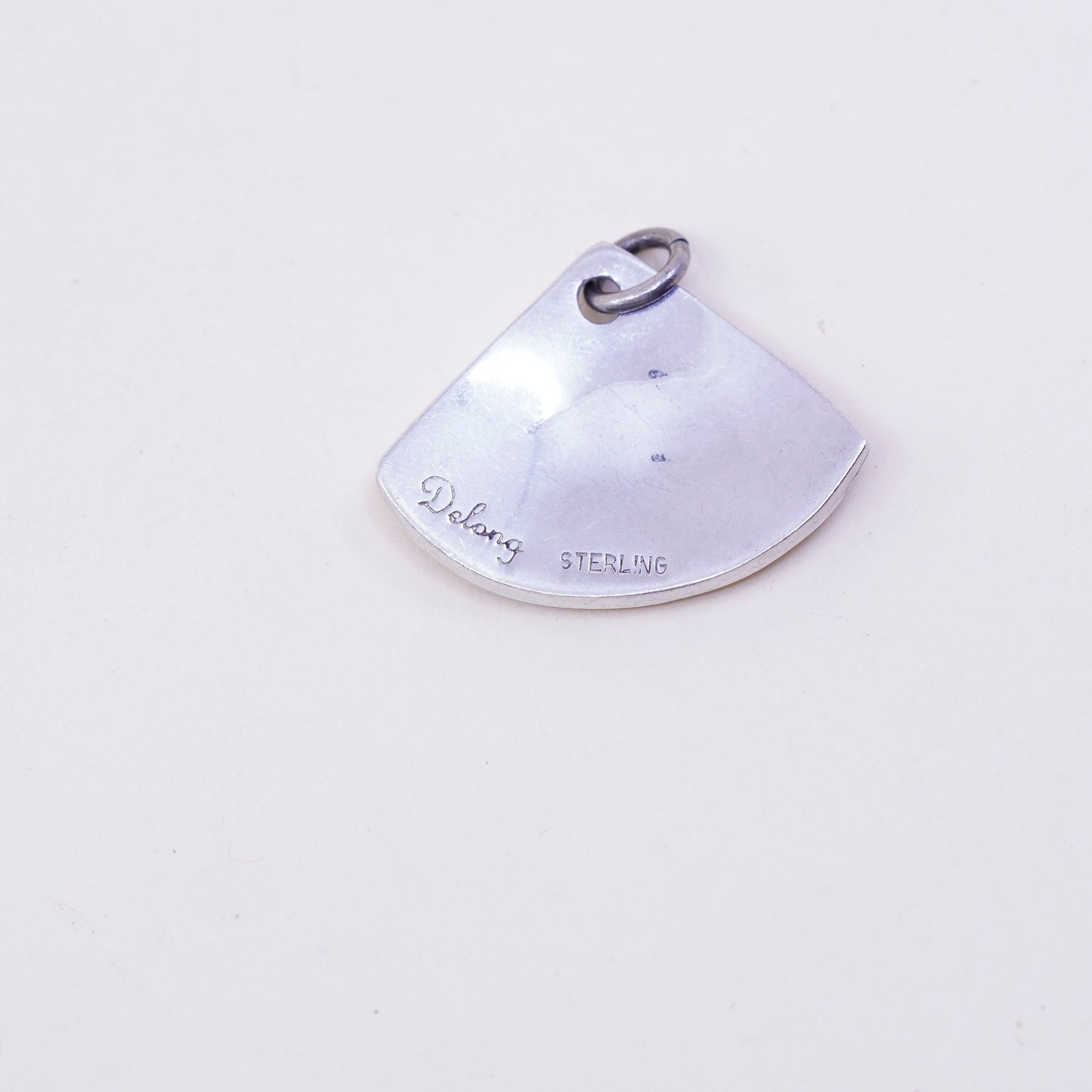 Vintage Native American Delong sterling 925 silver handmade pendant charm