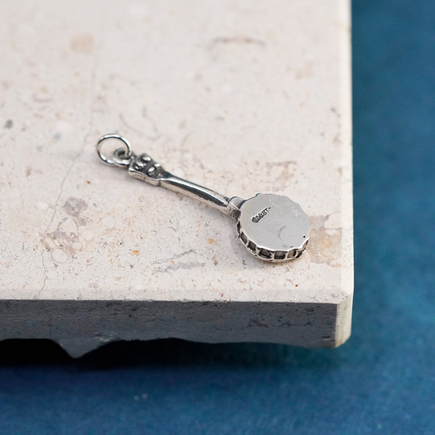 Vintage Sterling silver handmade pedant, 925 guitar charm