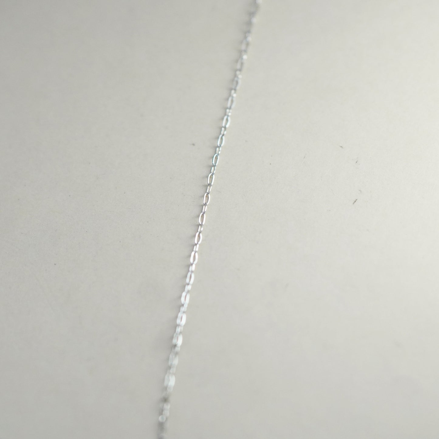 16” 1mm, Vintage Italian sterling 925 silver circle chain, necklace