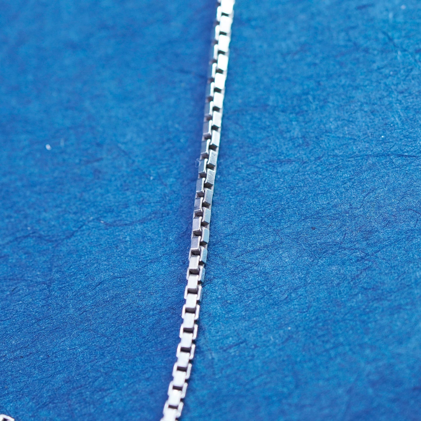 20”, 1.6mm, vintage Sterling silver necklace, 925 box chain