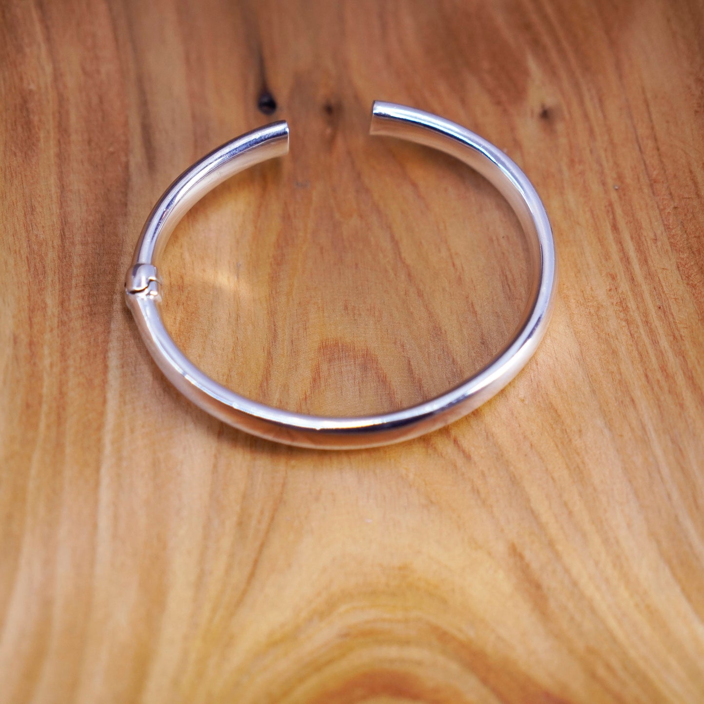 7”, antique Italy Milor sterling silver handmade bracelet, Italy 925 cuff