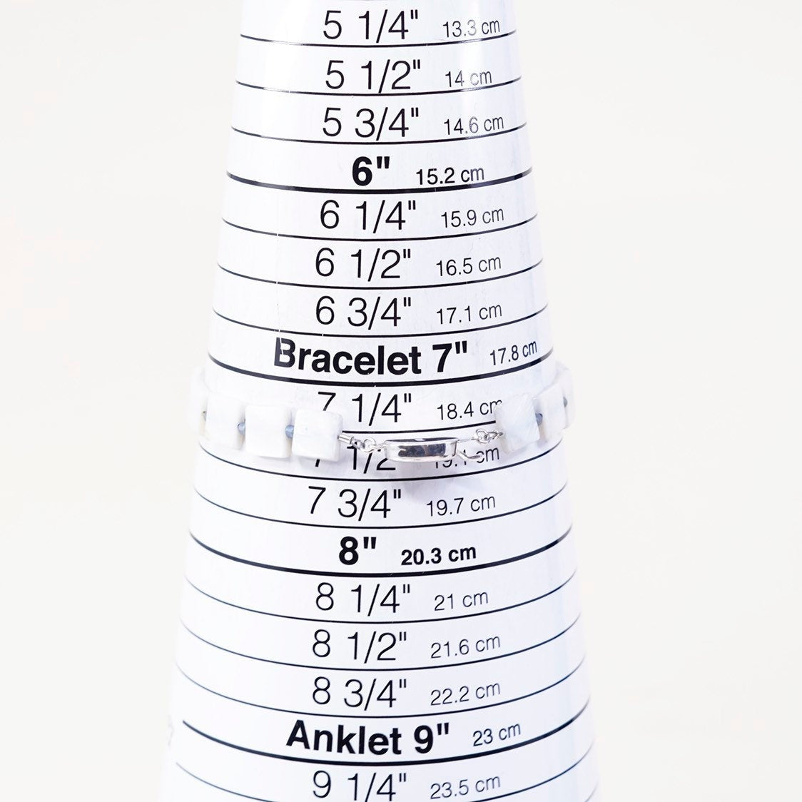 7.5”, VTG Sterling silver handmade bracelet, Mexico 925 w/ mother of pearl