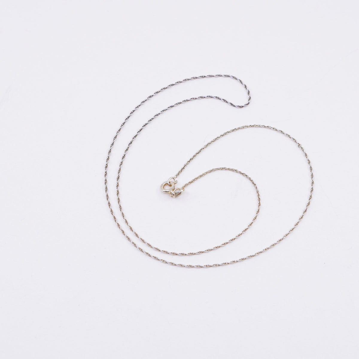 18”, Brighton Sayan vermeil gold Sterling silver necklace, 925 Singapore chain