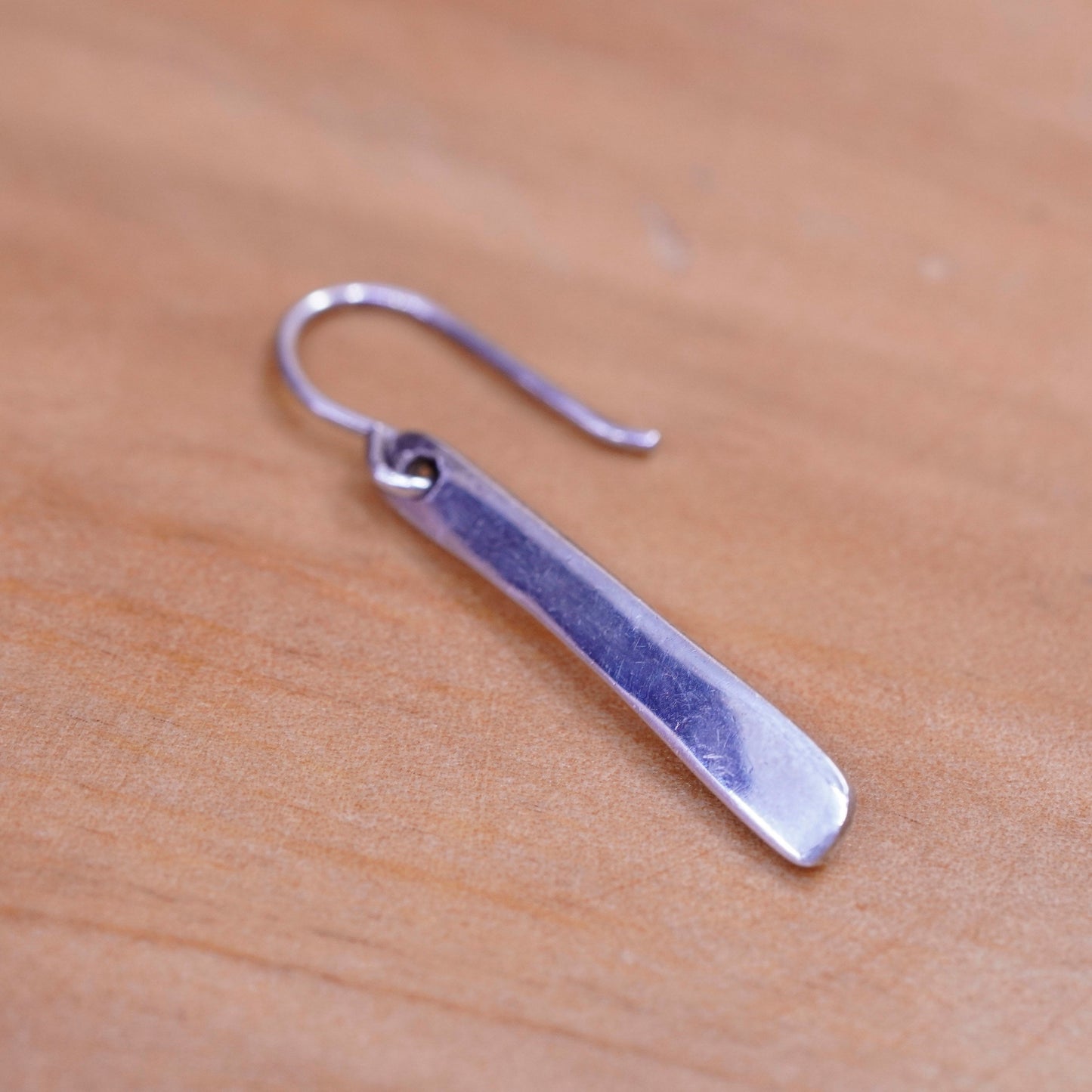 Vintage sterling silver handmade earrings, 925 tag