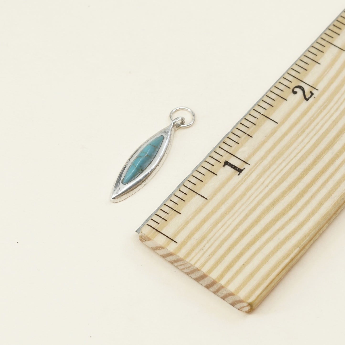 VTG mexico sterling silver handmade pendant, 925 turquoise