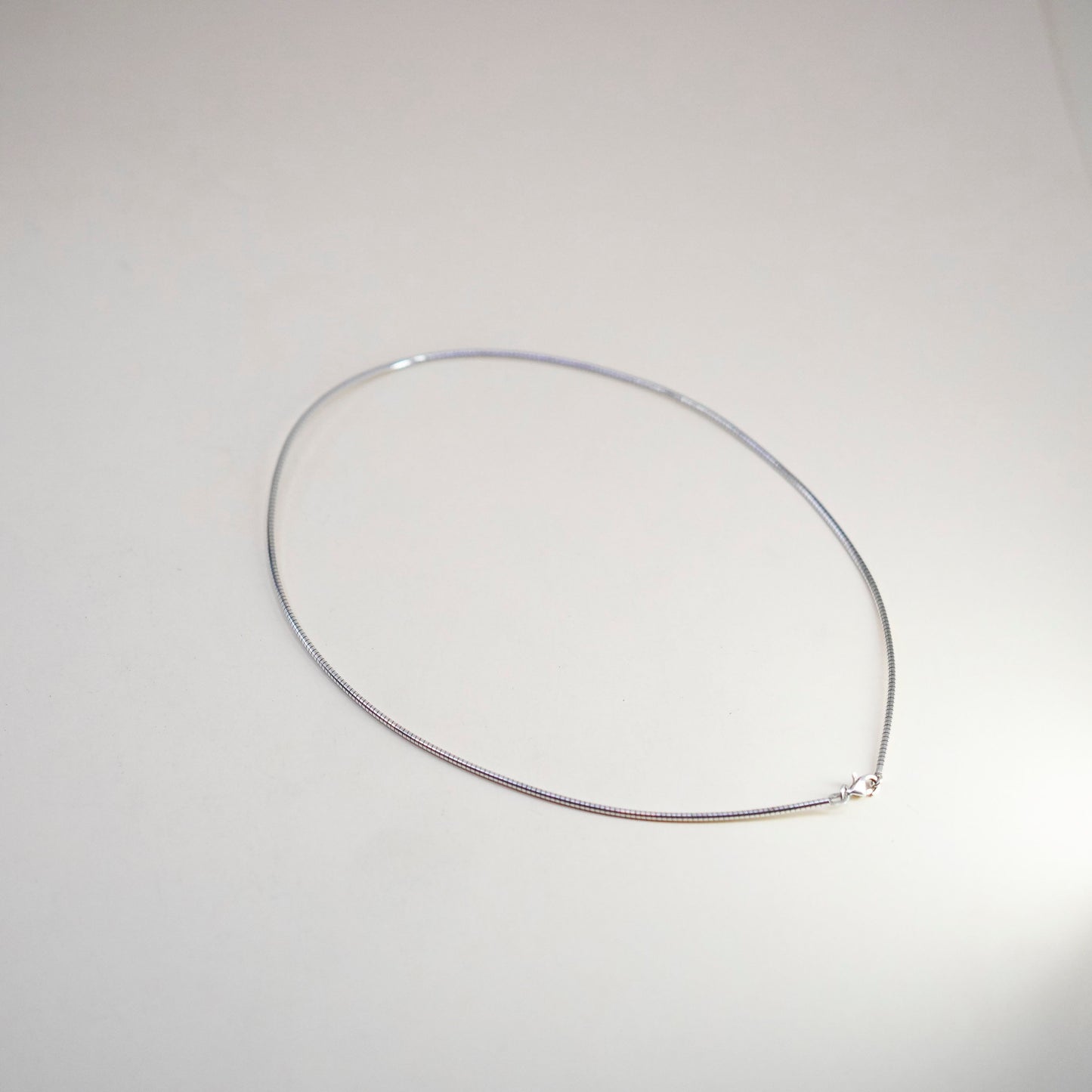 18”, 2mm, Vintage sterling silver snake chain, Italy 925 chain