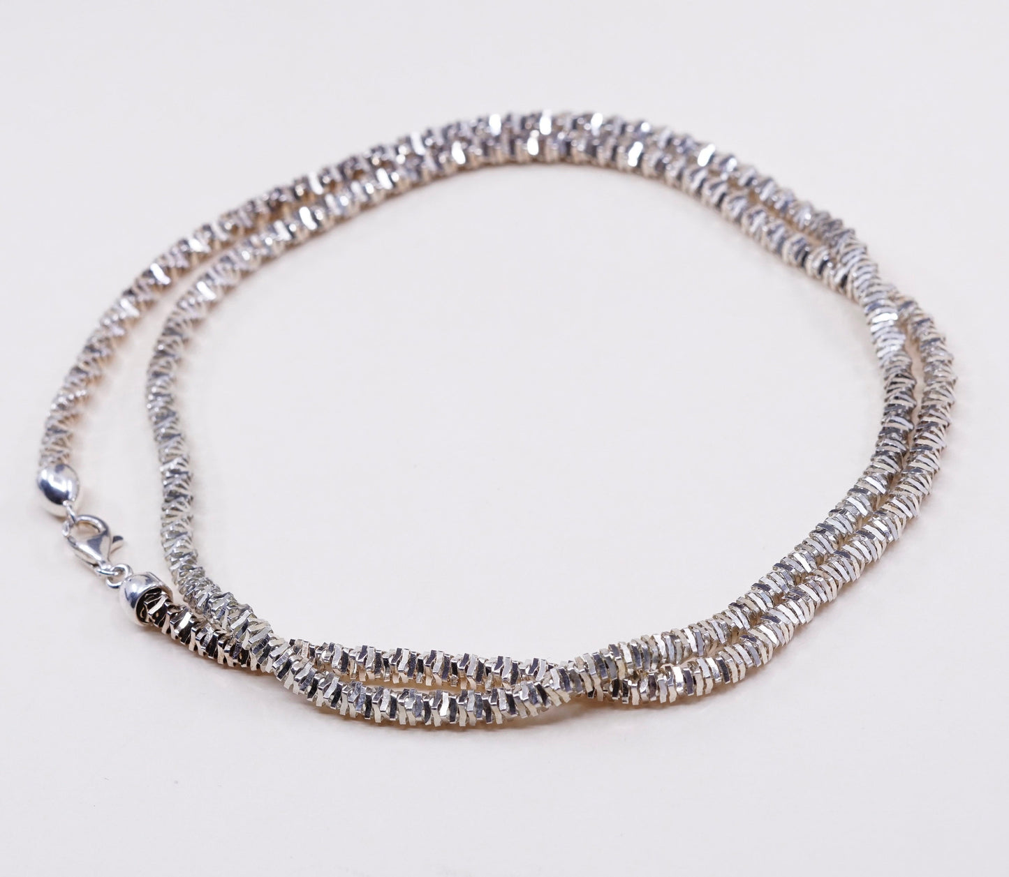 30”, 5mm, VTG Italy Milor sterling silver Italy 925 Nugget bold chain, necklace