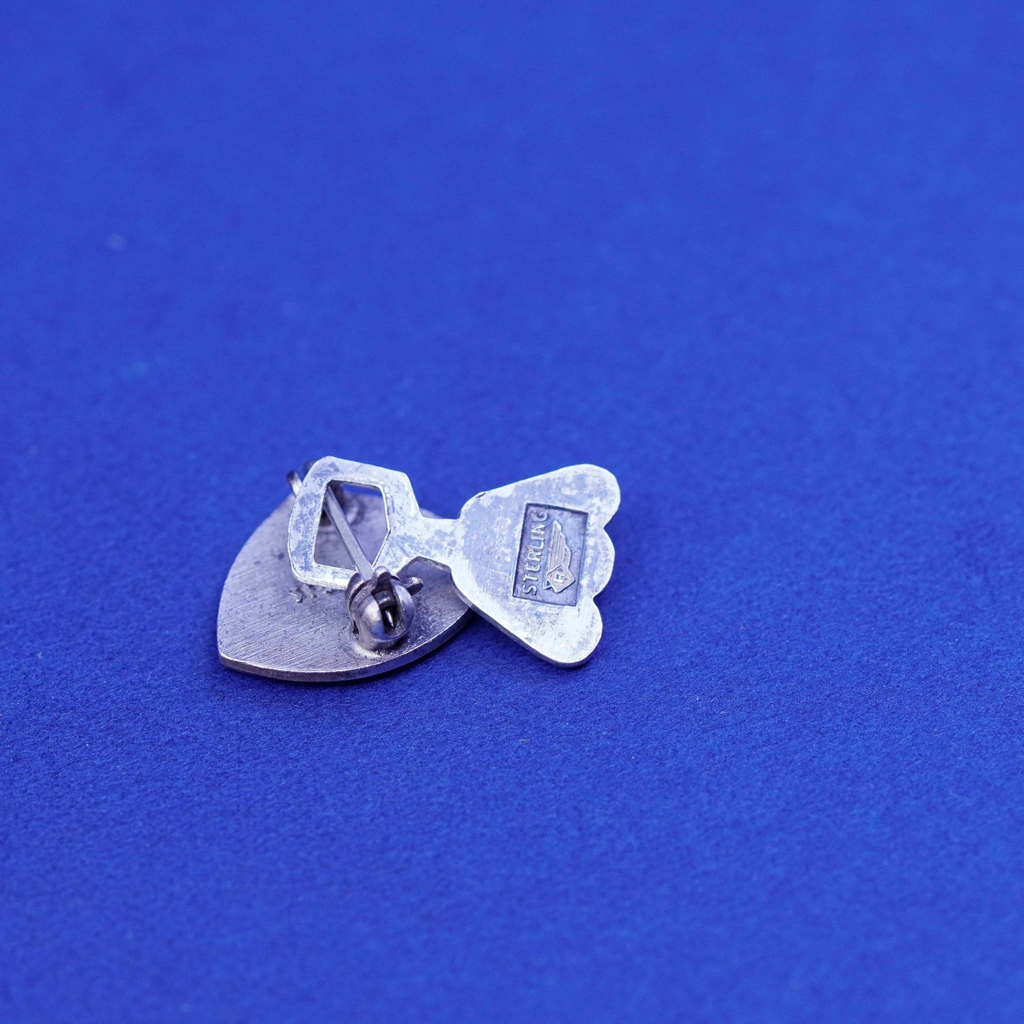 Vintage Sterling 925 silver handmade pin, stamped sterling
