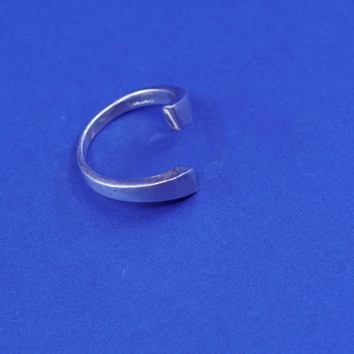 Size 10.25, Sterling silver handmade wrapped band, modern 925 statement ring