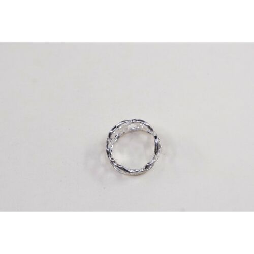 Size 8, Vtg Sterling Silver Handmade Ring, 925 Silver Band W/ Filigree Detail