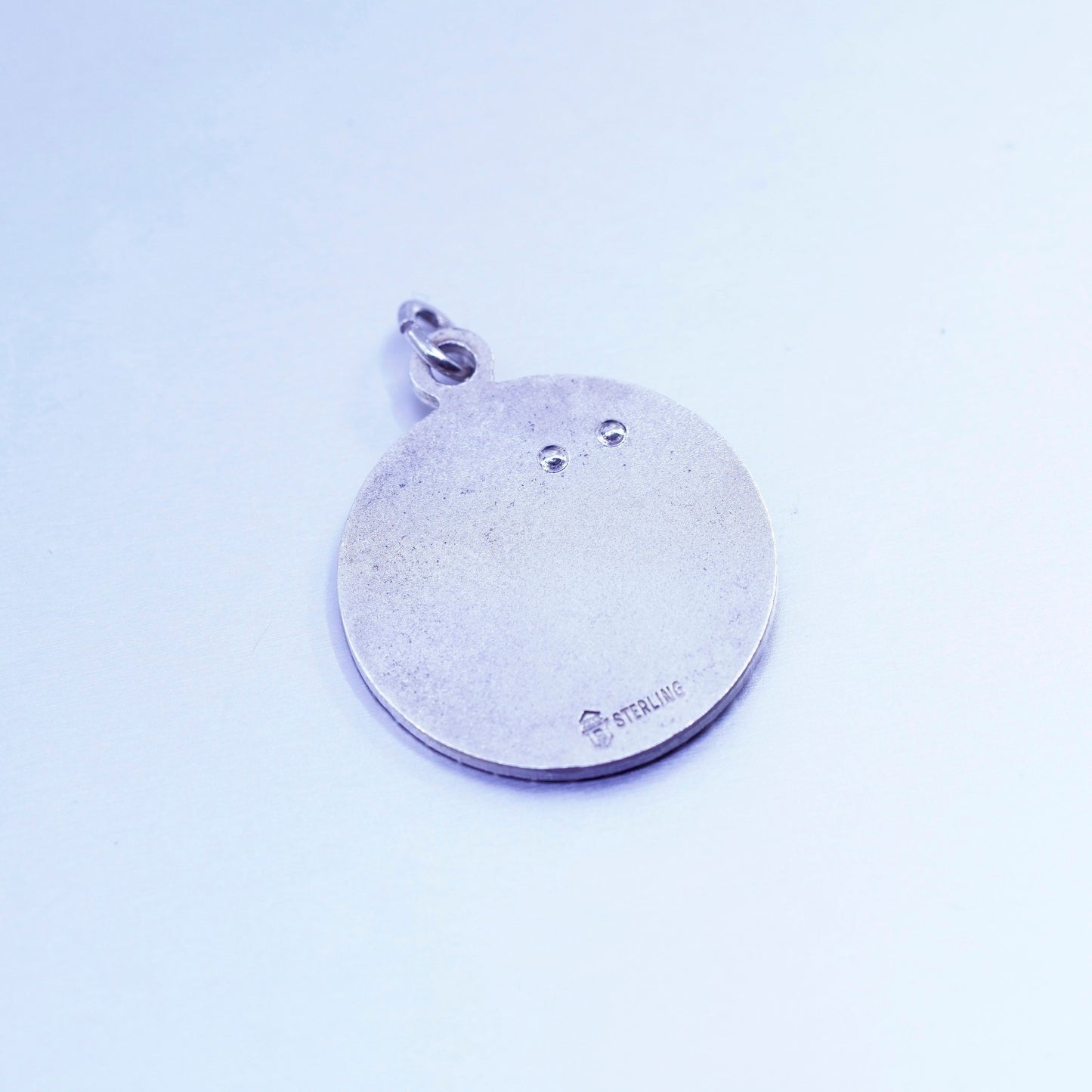 antique two tone sterling 925 silver Atlantic City 1972 pendant charm
