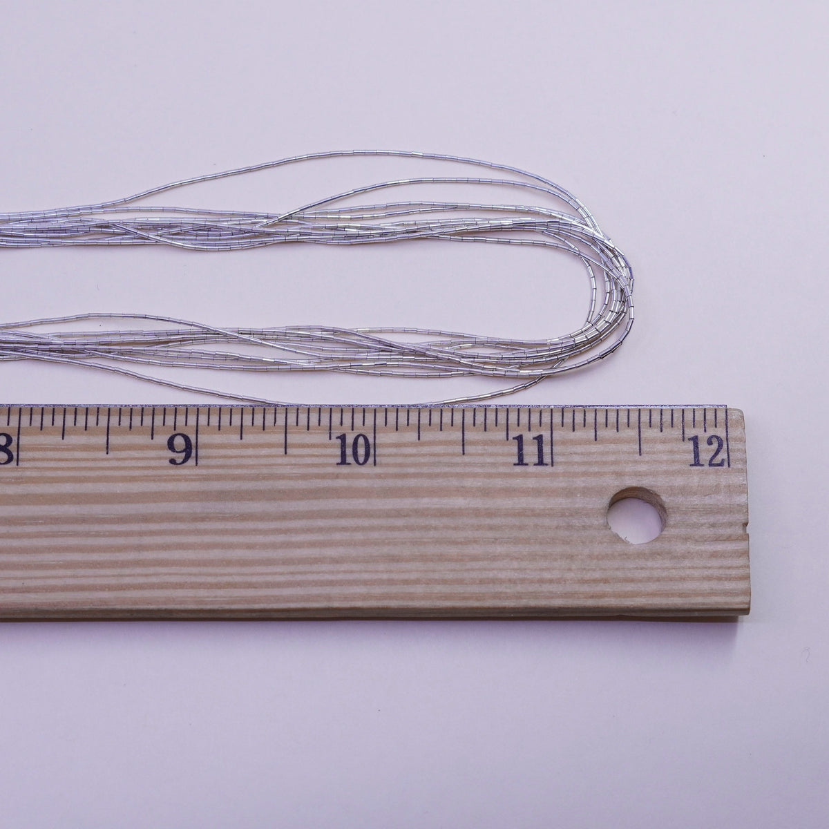 24”, liquid Sterling 10 strands necklace, Native American 925 liquid silver