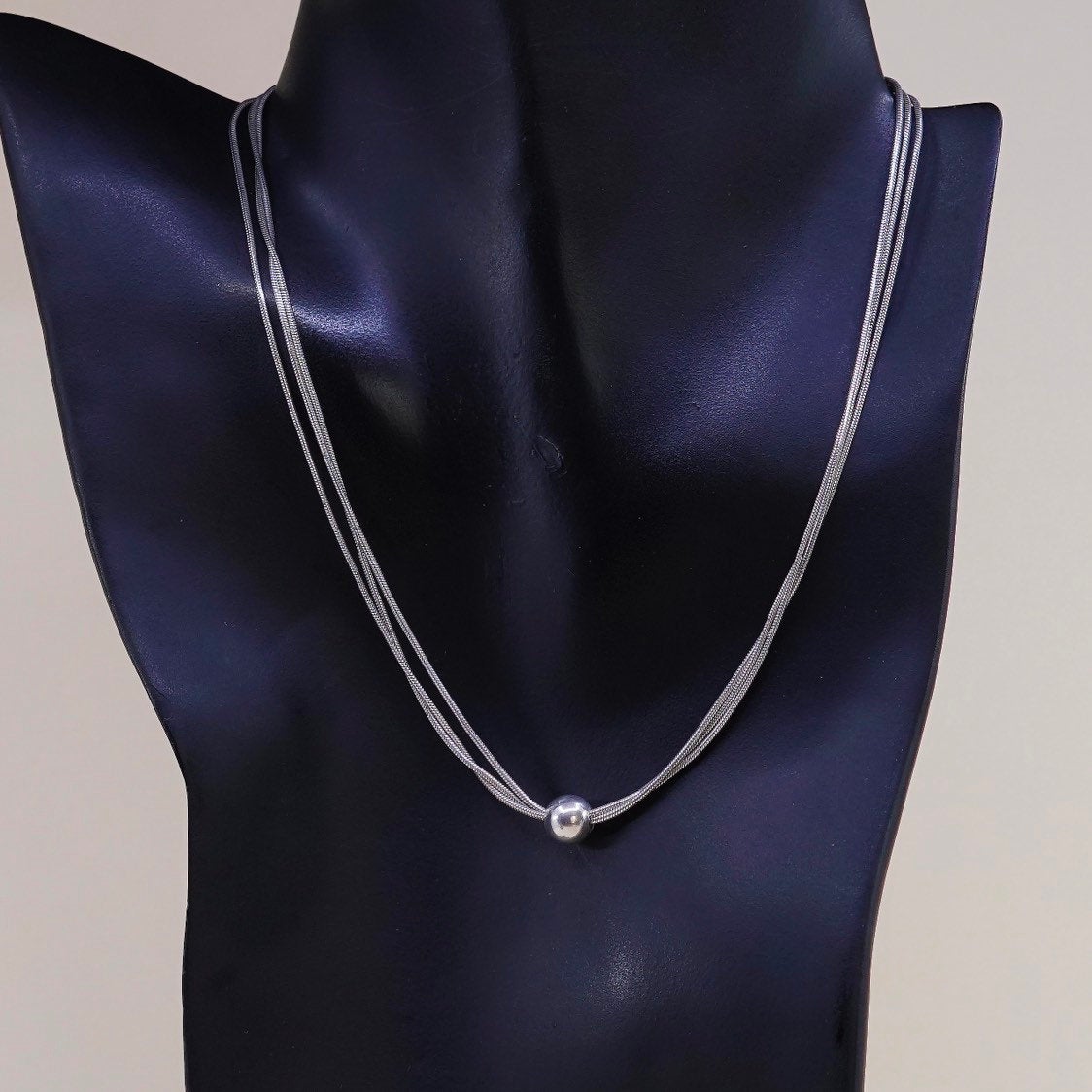 16", Silpada Thoreau Necklace, italy Sterling 925 Silver Multi Chain Necklace