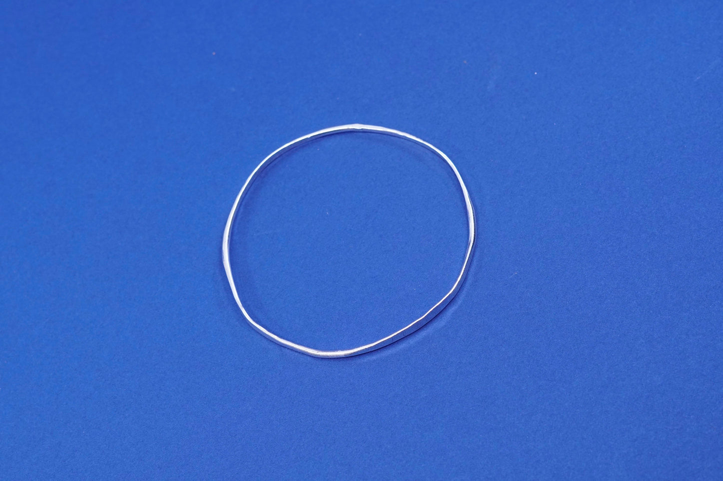 7.75”, vintage sterling silver handmade bracelet, stackable 925 textured bangle