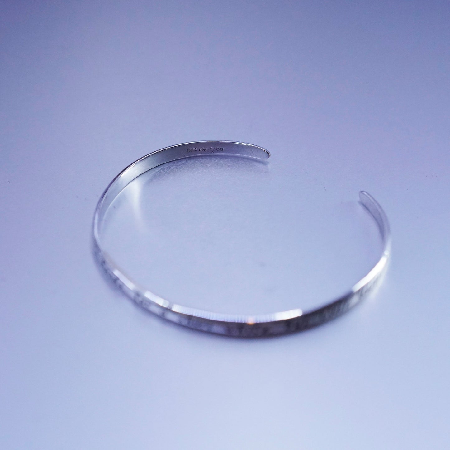 7.5”, Sterling 925 silver bracelet, quote cuff mother holds her children hands