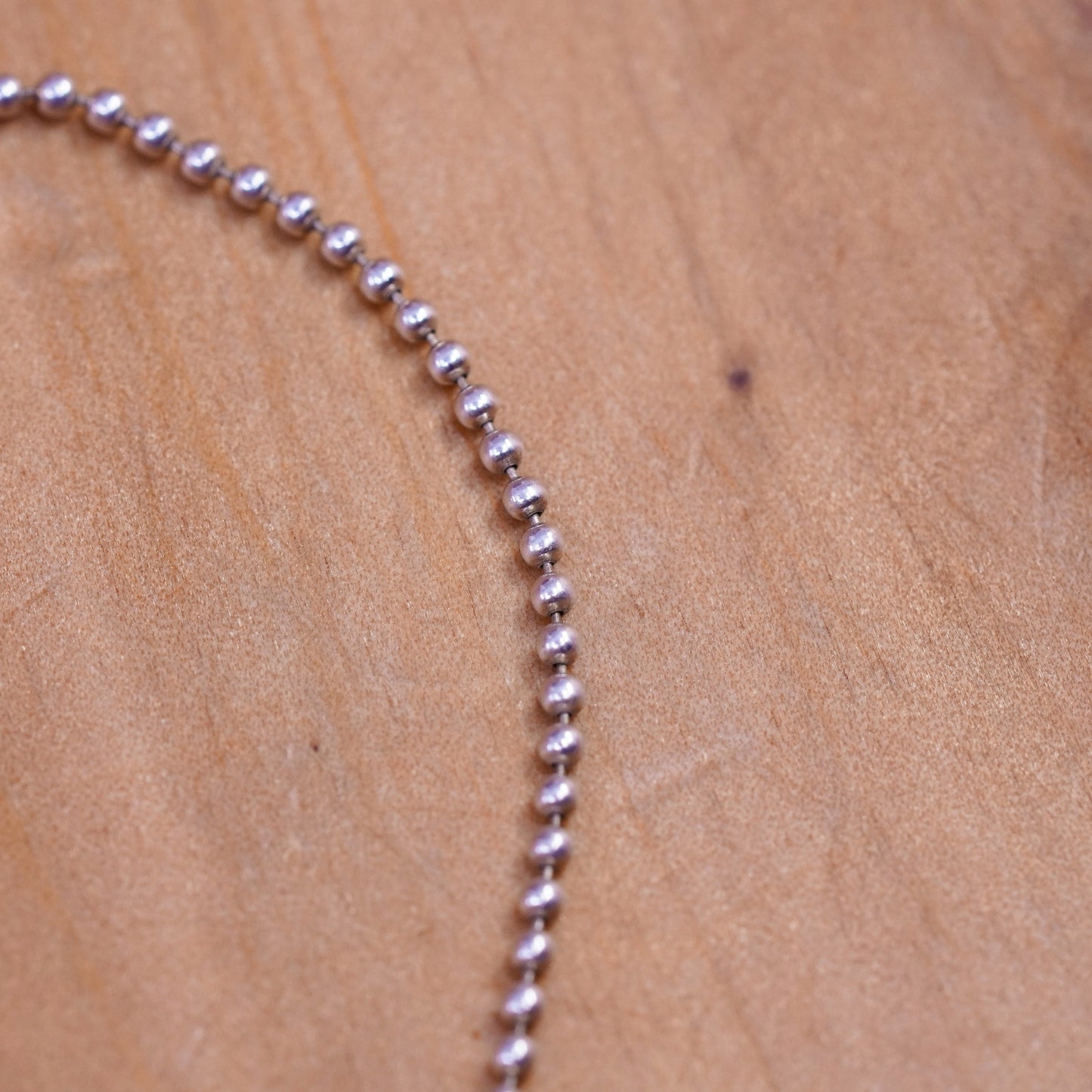7.25”, Italy Sterling 925 silver handmade bead bracelet chain key heart charm