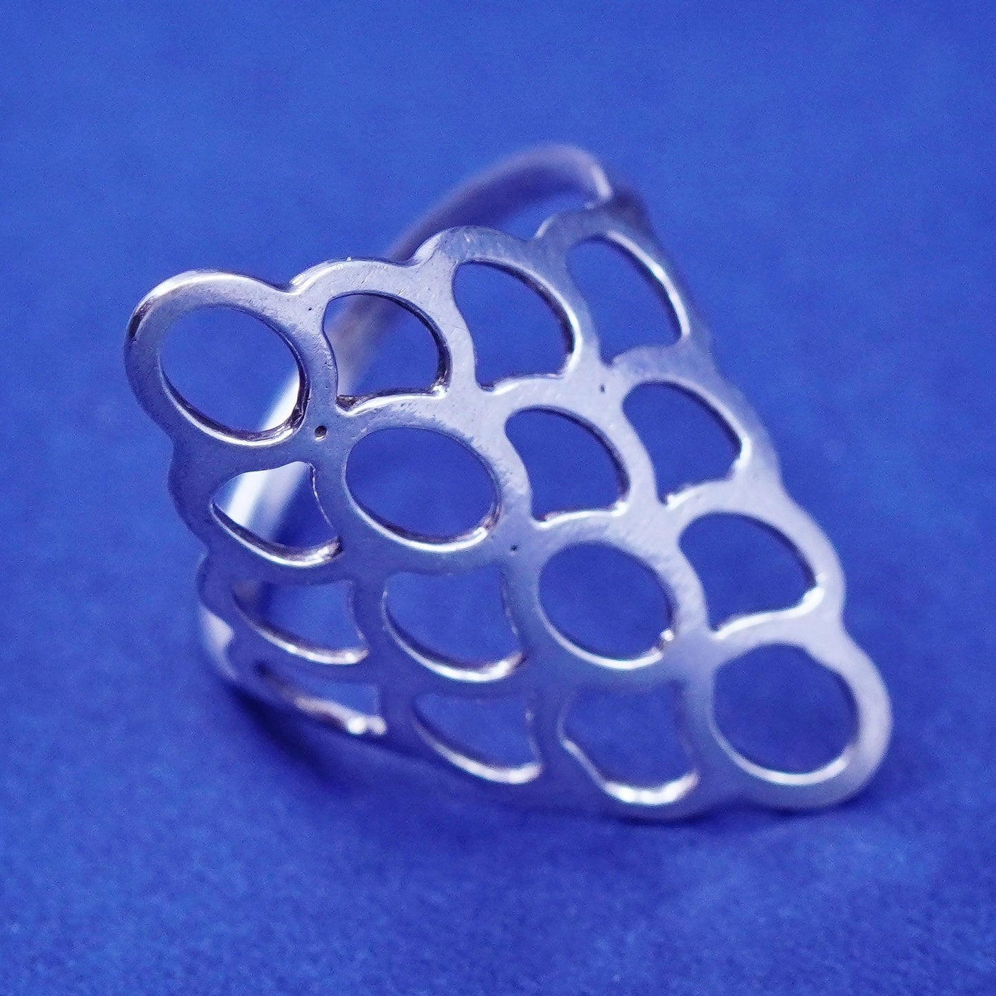 Size 5.75, vintage Sterling silver handmade ring, 925 filigree band