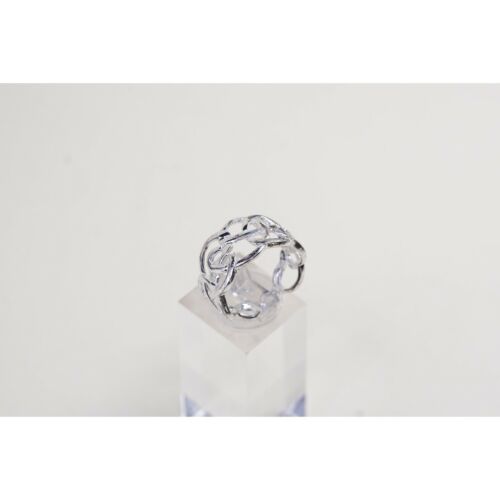 Size 8, Vtg Sterling Silver Handmade Ring, 925 Silver Band W/ Filigree Detail