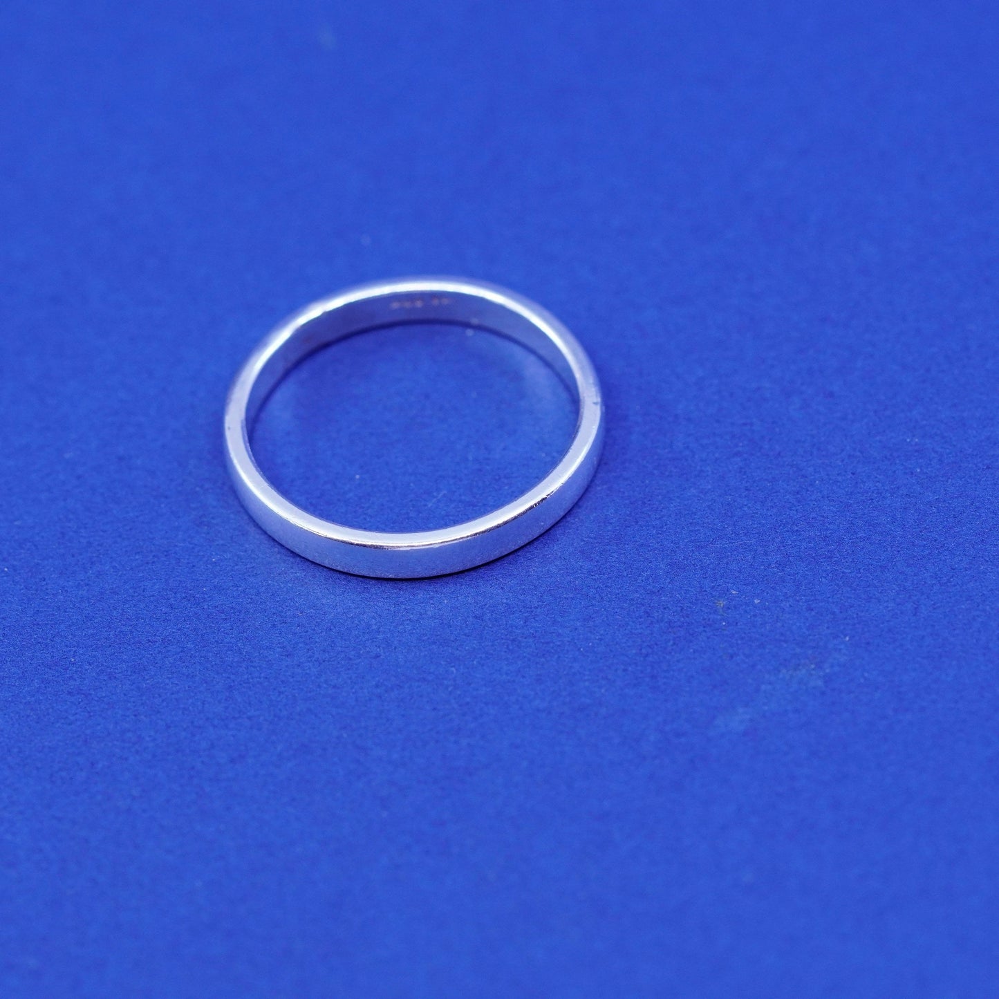 Size 13, vintage Sterling silver handmade ring, 925 wedding band