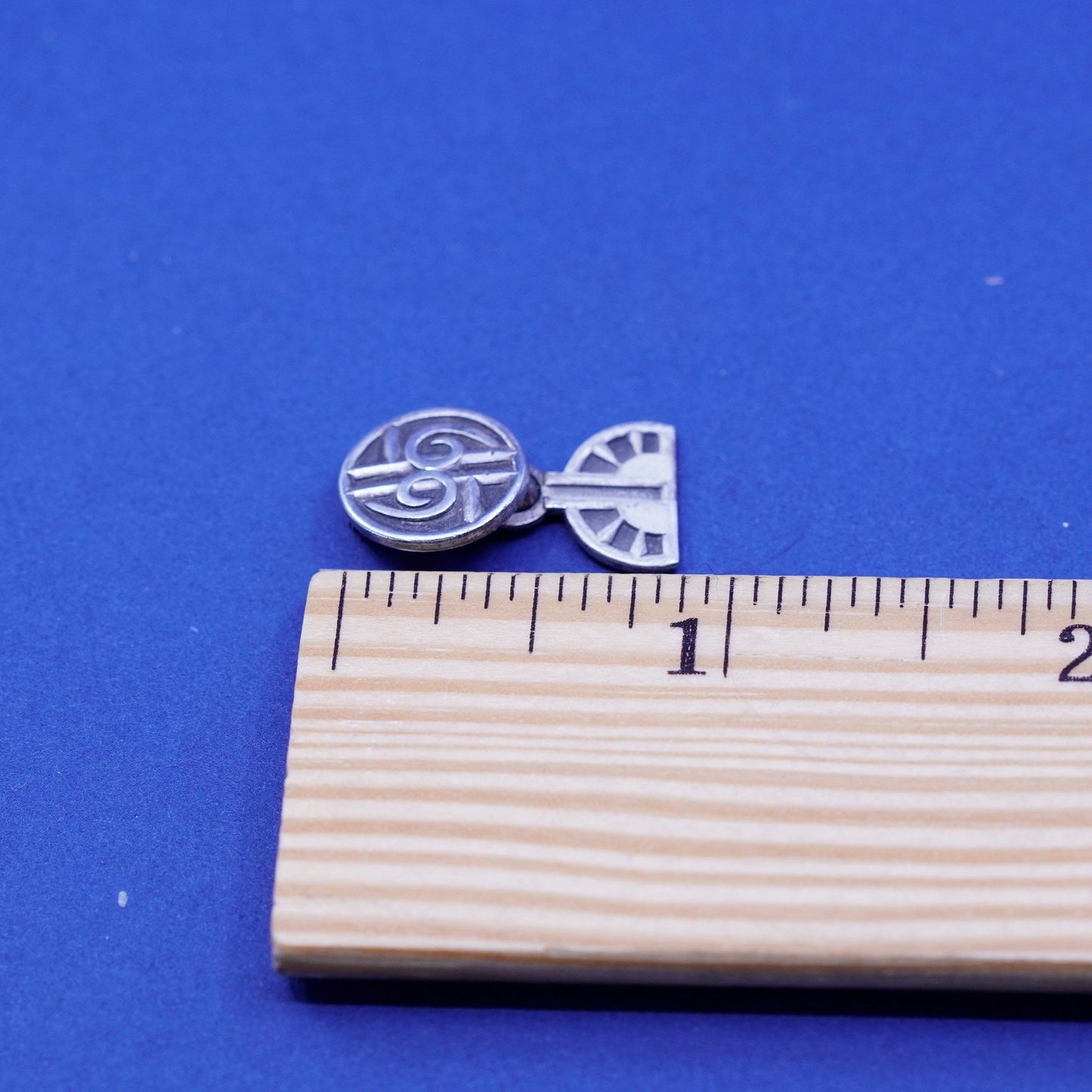 Vintage Sterling 925 silver handmade pin, stamped sterling