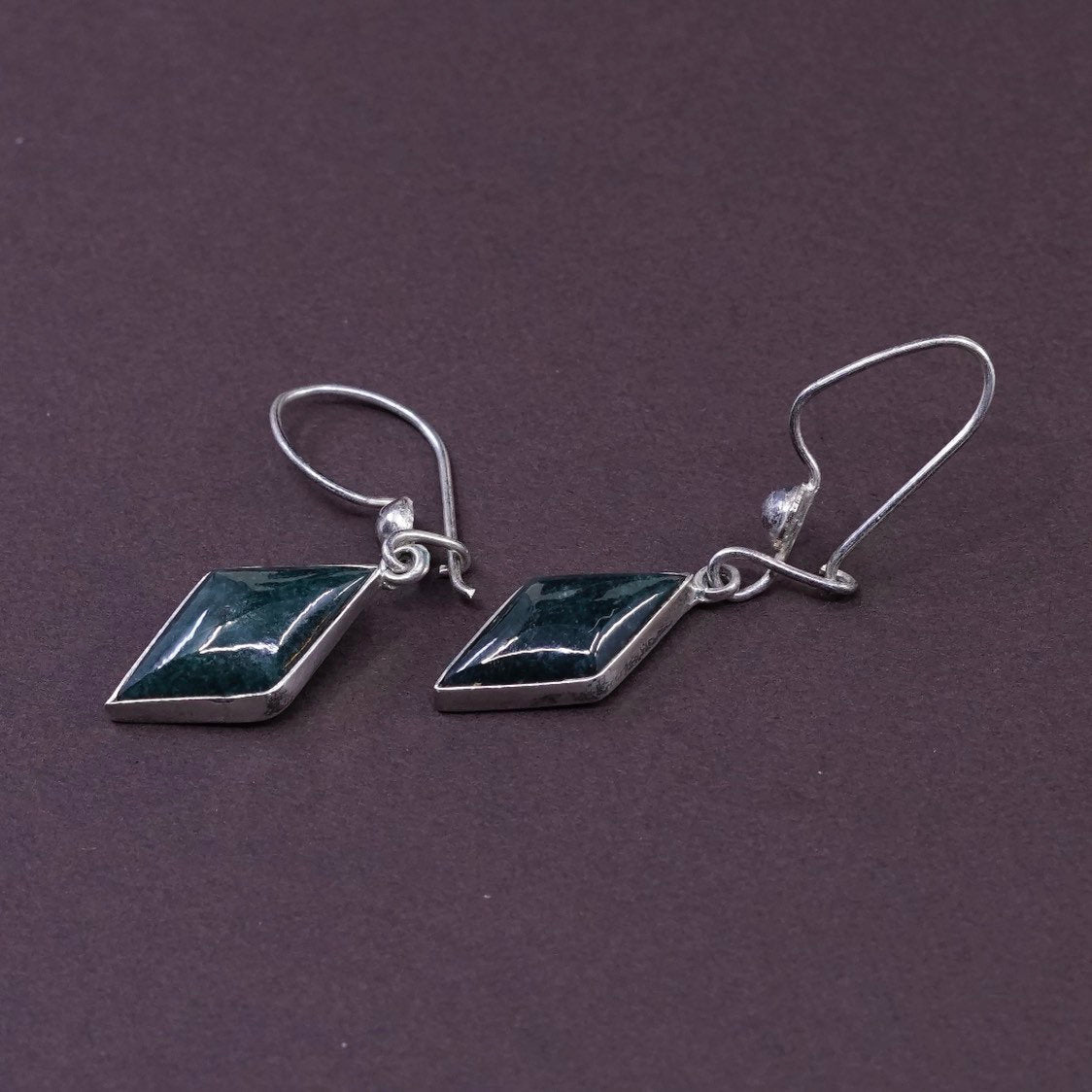 VTG Sterling silver handmade earrings, Mexico 925 w/ turquoise