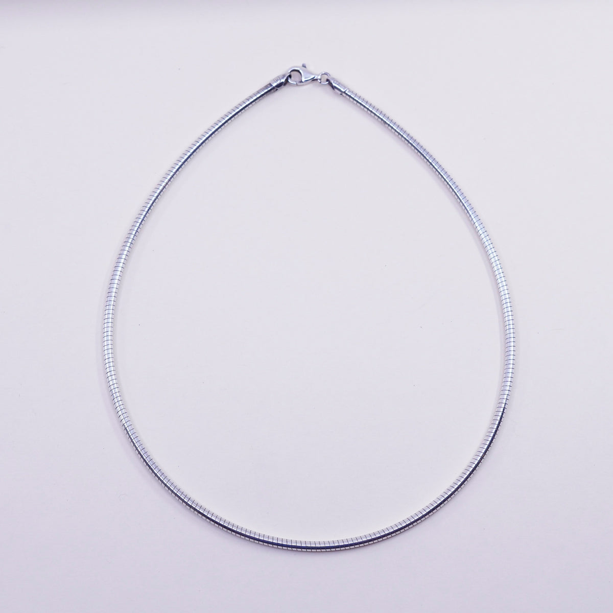 16”, 3mm, Vintage sterling silver snake chain, Italy 925 chain