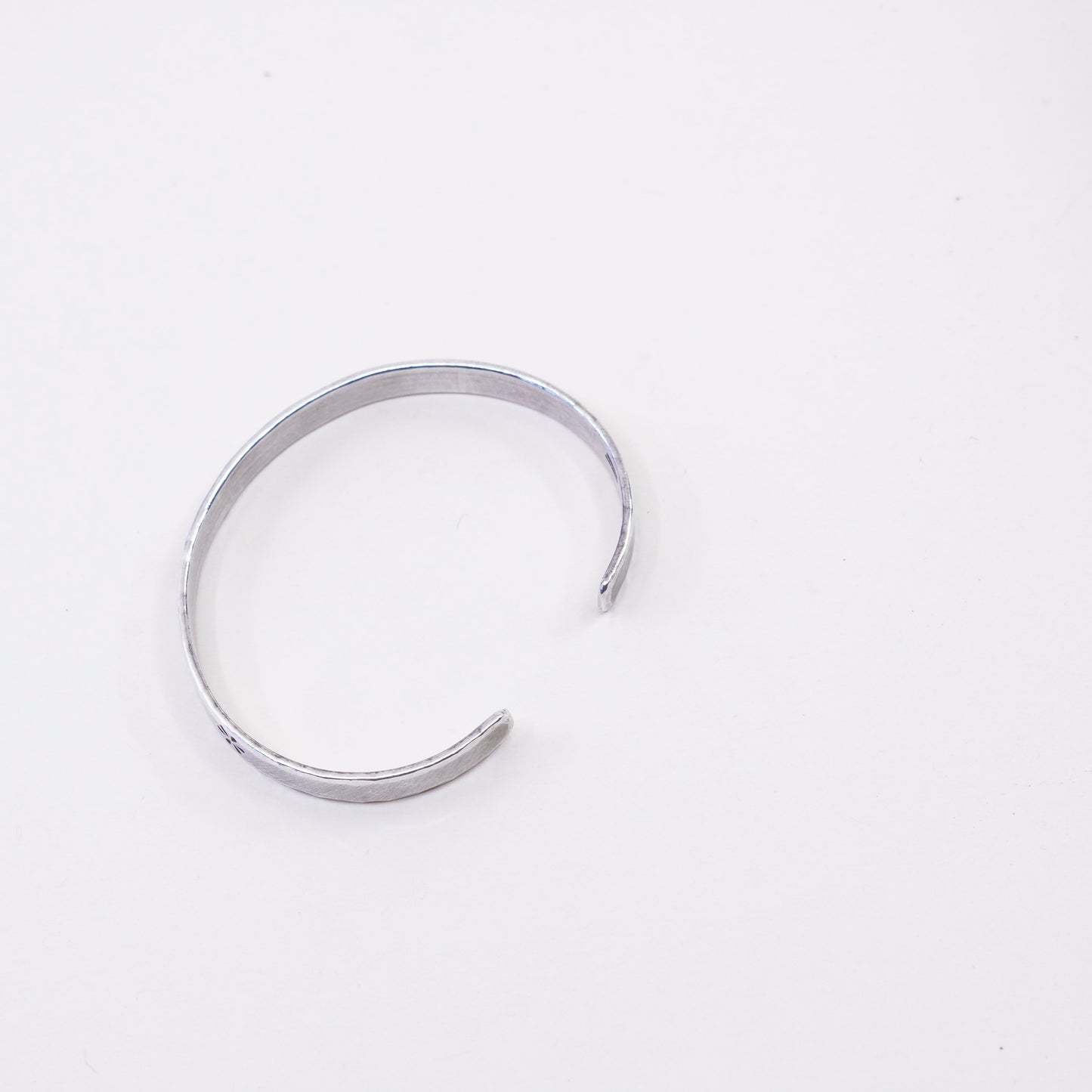 6.5”, Vintage Parker Sterling 925 silver Bracelet with flower