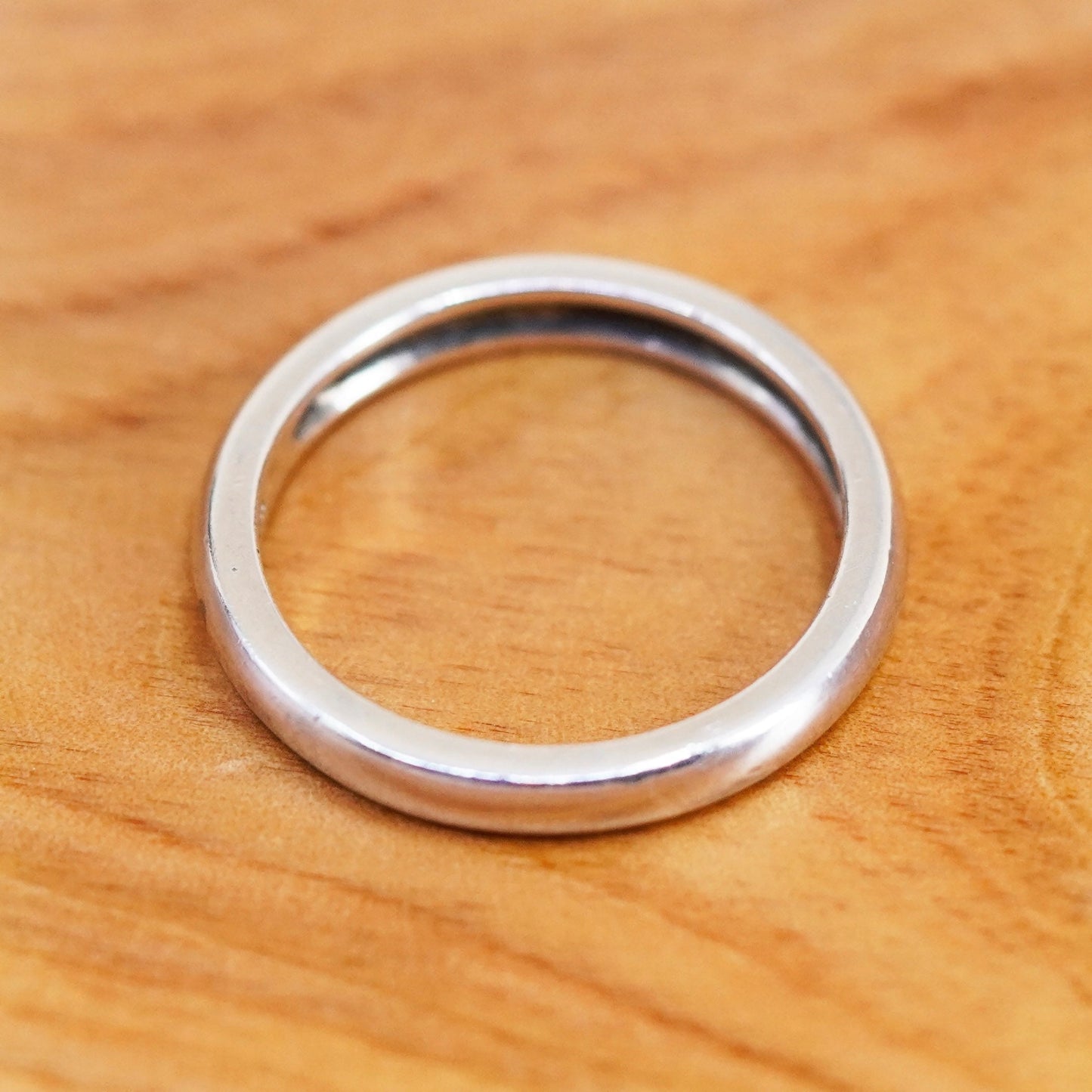 Size 9, vintage designer sterling silver handmade ring, 925 wedding band