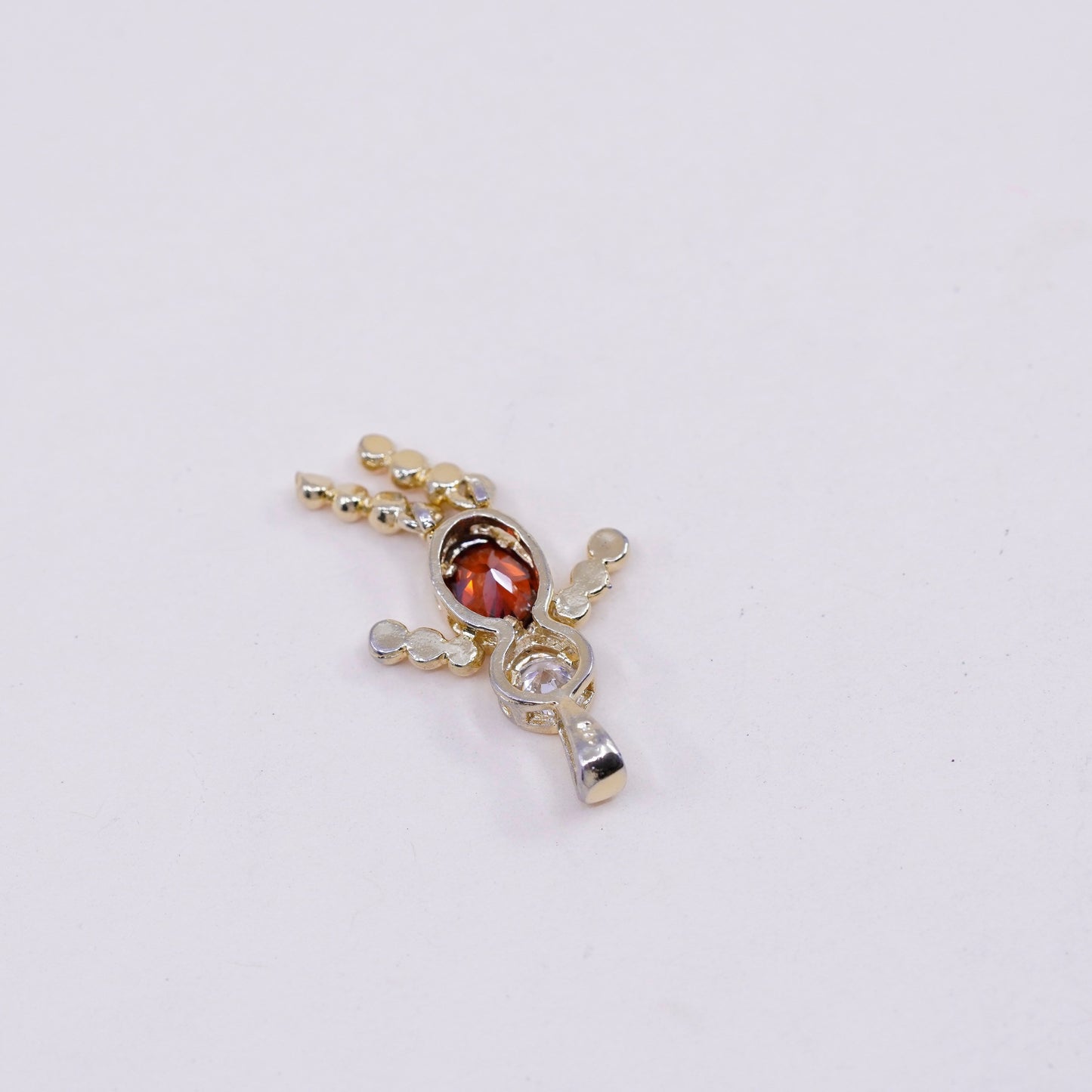 vermeil gold filled sterling 925 silver birthstone pendant ruby boy charm