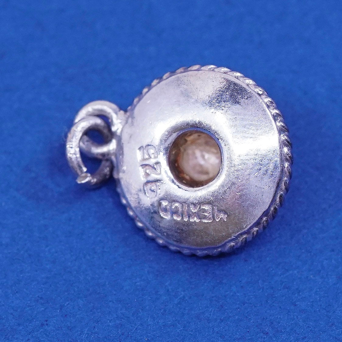 vtg Sterling silver handmade pendant, 925 Sombrero Hat