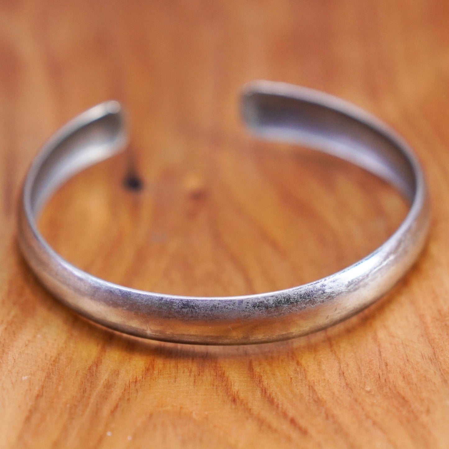 7.25”, Southwestern sterling silver handmade bracelet, stackable 925 cuff