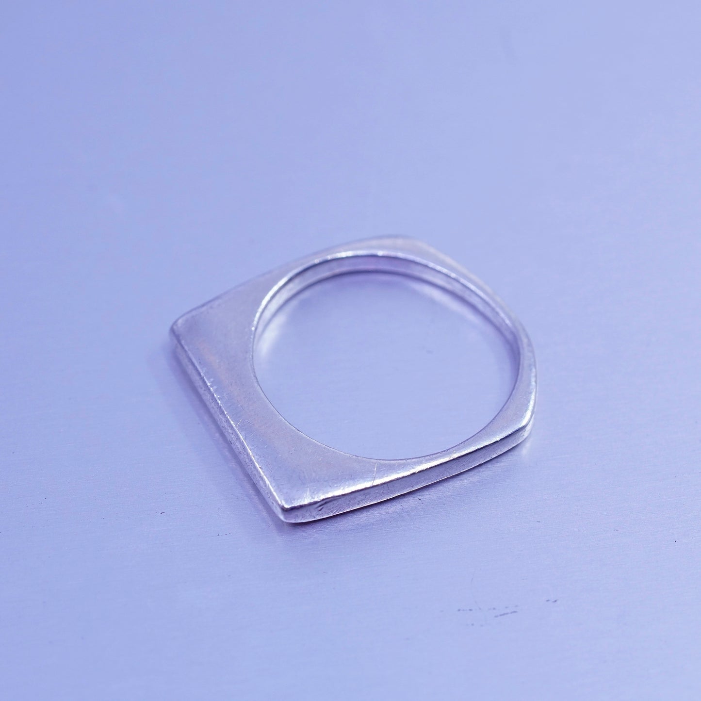 Size 6, vintage Sterling 925 silver ring, stackable band