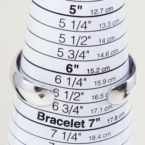 6.5”, Vtg Sterling Silver Handmade Cuff, Modern Mexico Bracelet, Stamped 925