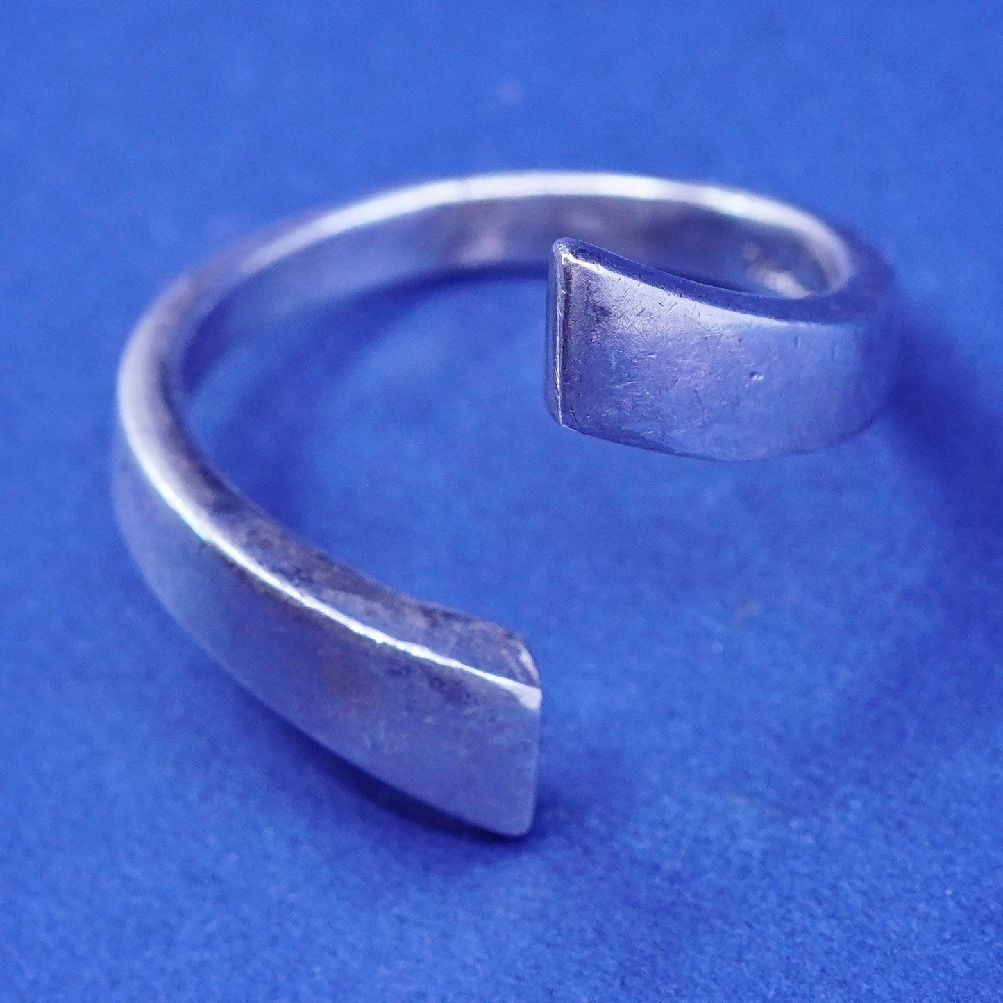 Size 10.25, Sterling silver handmade wrapped band, modern 925 statement ring