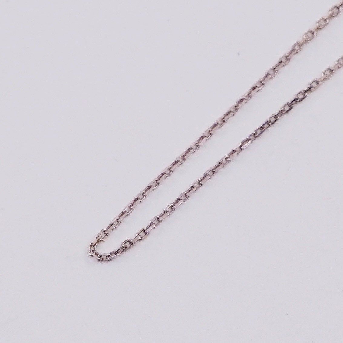 18”, Vintage vermeil rose gold over sterling 925 silver oval chain, necklace