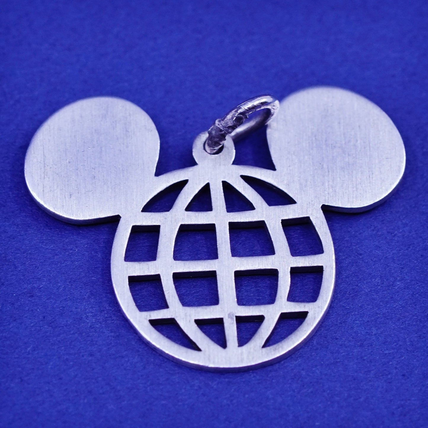 vintage Sterling silver handmade pendant, 925 Mickey Mouse pendant