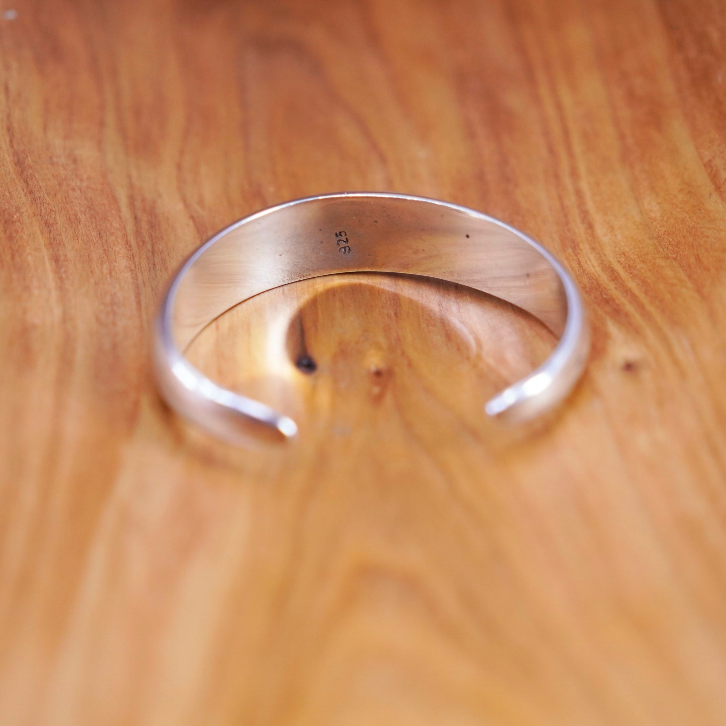 6.5”, Vintage Mexico Sterling silver handmade bracelet, 925 cuff